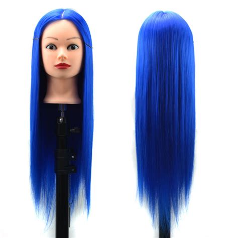 Hair Training Mannequin Head High Temperature Fiber Salon Model with ...