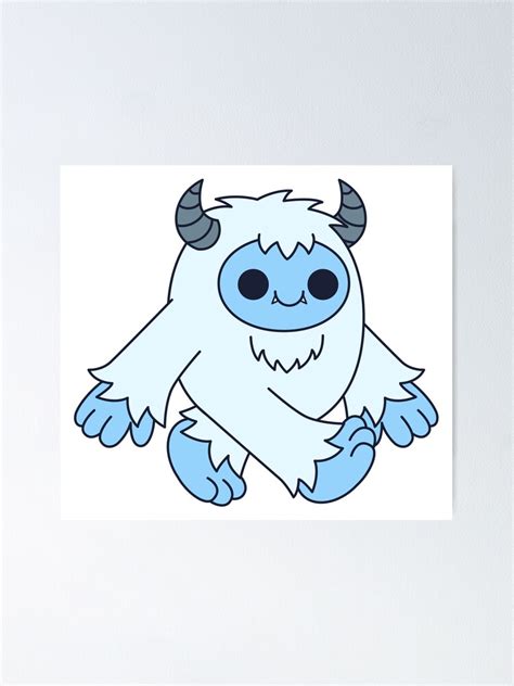 "kawaii yeti" Poster by kittybox | Redbubble