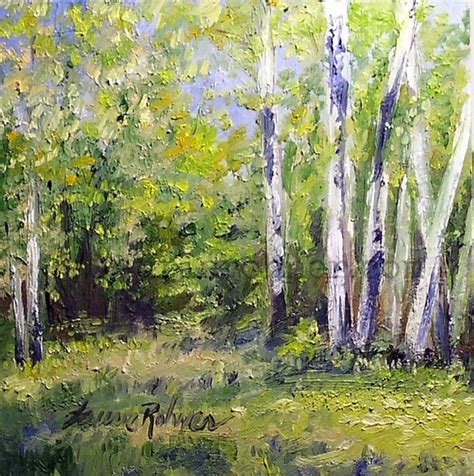 Vermont Oil Painting Birch Trees Original Nature Art by Laurie Rohner ...