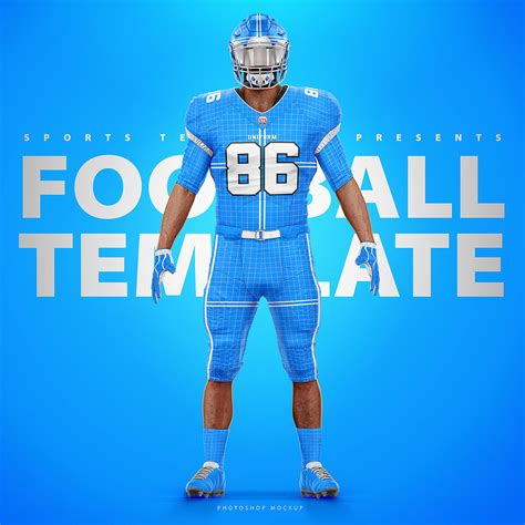 NFL FOOTBALL UNIFORM TEMPLATE MOCKUP V2.0 on Behance