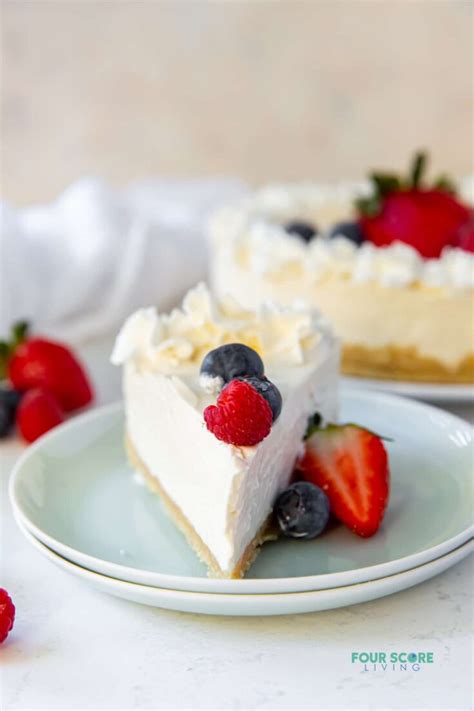 No Bake Keto Cheesecake - Four Score Living