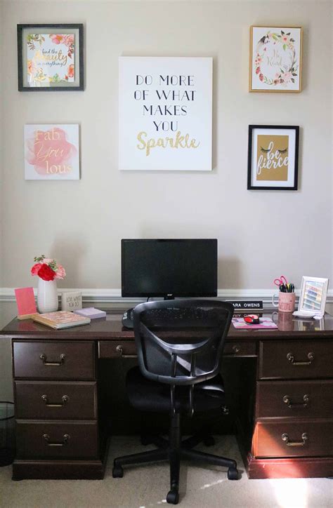 Tips for Decorating a Home Office + My Home Office Reveal - Kindly Unspoken