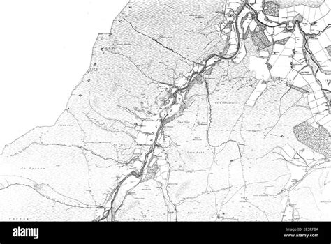 Map of Banffshire Sheet 035, Ordnance Survey, 1870-1874 Stock Photo - Alamy