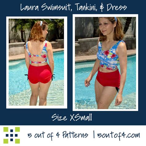 Laura Swim Suit, Tankini, and Dress PDF Sewing Pattern