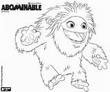 Everest A Young yeti coloring Page Printable Game sketch template