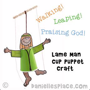 Peter Heals the Lame Man Bible Crafts and Games