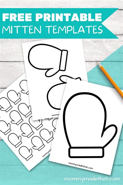 Mitten Templates (Tons of Fun Free Printables)