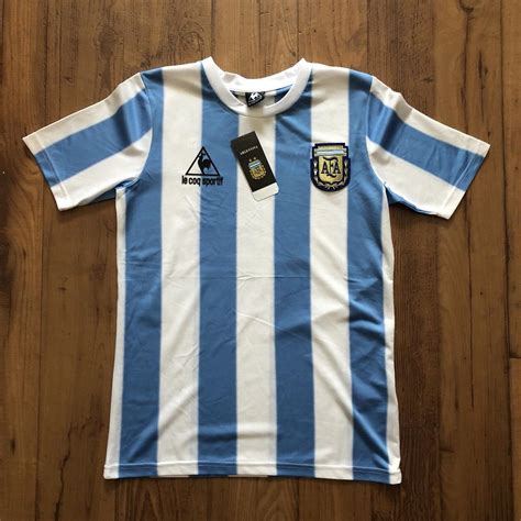 Diego Maradona - Argentina Jersey 1986 - World Cup #10 - le coq sportif ...