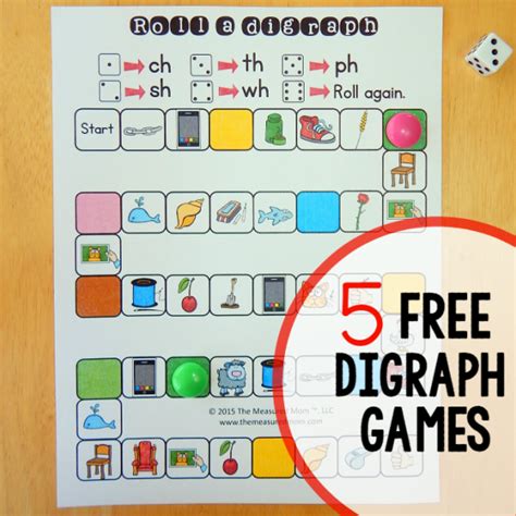 5 free games for teaching digraphs - The Measured Mom