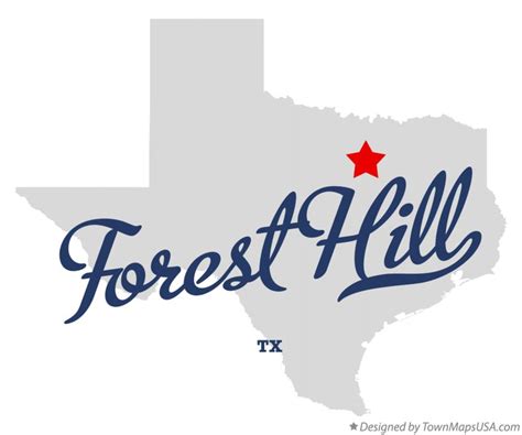 Map of Forest Hill, TX, Texas