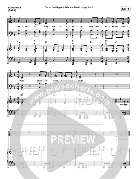 Christ Our Hope In Life And Death Sheet Music PDF (Matt Papa / Keith ...