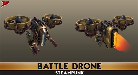 SteamPunk Battle Drone in Characters - UE Marketplace