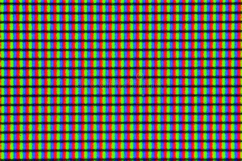 LED IPS Monitor Screen Showing Pixels in Extreme Closeup Macro Magnification Stock Photo - Image ...