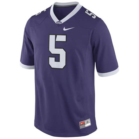 Nike TCU Horned Frogs Replica Football Jersey - #5 Purple - Walmart.com