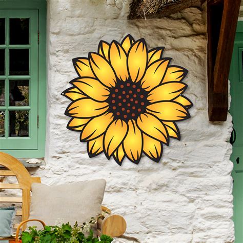 Sunflower Metal Wall Art | Colorful Garden Decor | Made In The USA | K&S Design Elements