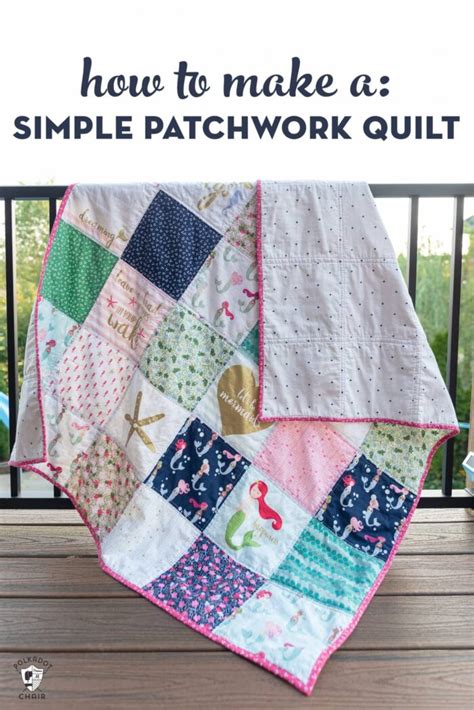 How to Make a Simple Patchwork Quilt - The Polka Dot Chair