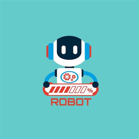 Premium Vector | Robot logo