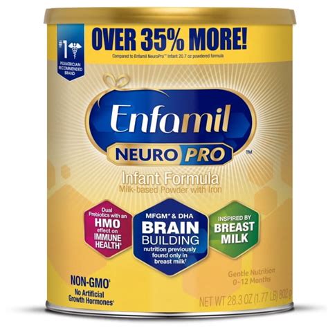 Enfamil NeuroPro GMO-Free MFGM HMO & DHA Powder Baby Formula, 28.3 oz Can - Walmart.com ...