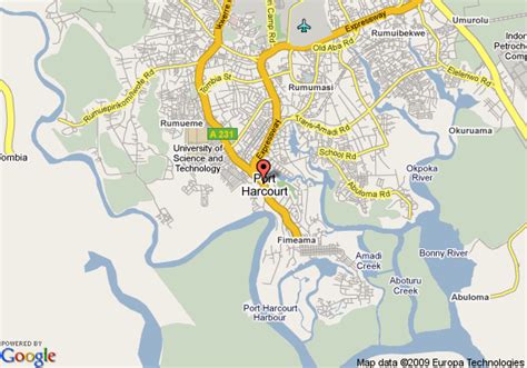 Port Harcourt Nigeria Map | Map of Le Meridien Ogeyi Place, Port ...