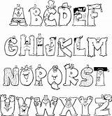 Coloring Fonts For Kids Pages sketch template