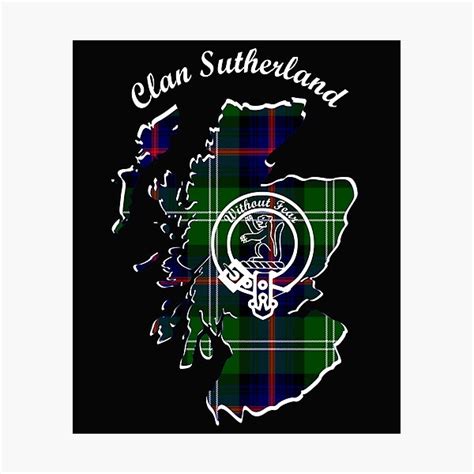 "Clan Sutherland Scotland Map Crest" Photographic Print by ljrigby ...