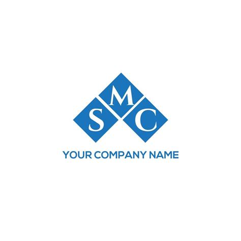 SMC letter logo design on WHITE background. SMC creative initials letter logo concept. SMC ...