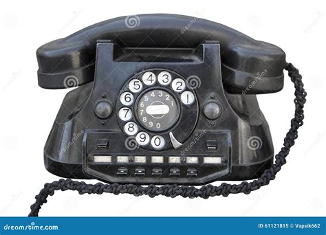Original Ancient Telephone. Stock Image - Image of white, call: 61121815