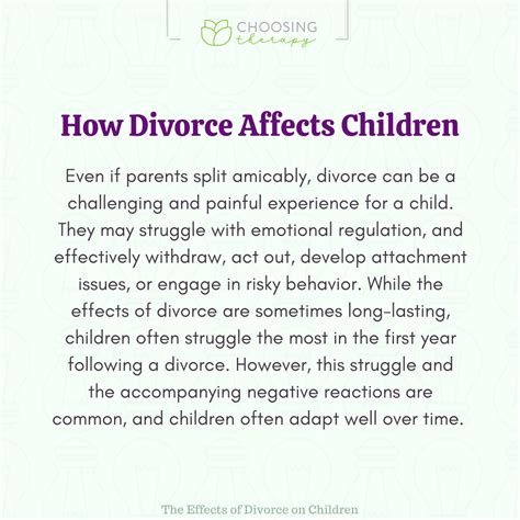 Divorce Effects On Children