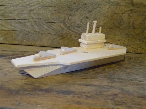 Wood Toy Aircraft Carrier Wooden Toys Matchbox Planes Boat