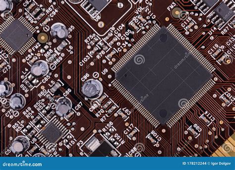 Microcircuit stock photo. Image of data, internals, electricity - 178212244