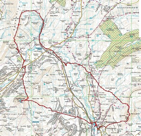 Yorkshire Three Peaks - Walking Route Guide & Map - Yorkshire Three Peaks Challenge