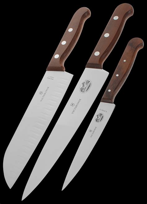 Victorinox Kitchen Knife 3 Piece Set Wood