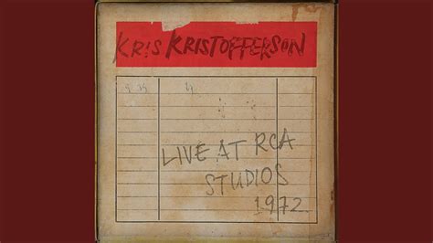 Kris Kristofferson - Help Me Make It Through the Night (Live from RCA ...