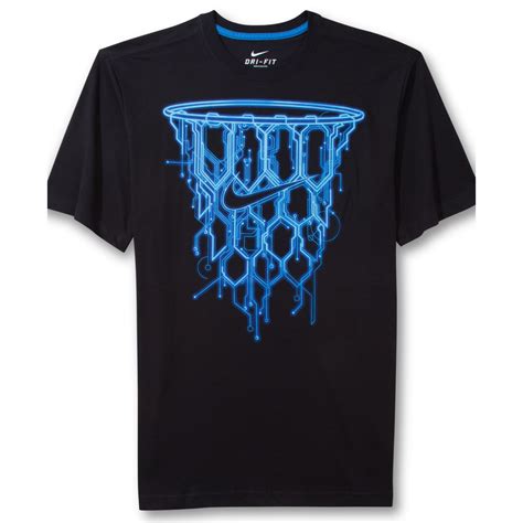 Nike Basketball Net Graphic Tshirt in Blue for Men (Black/Blue) | Lyst