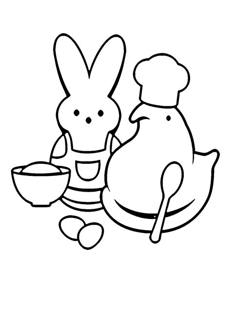 Peeps Coloring Pages Printable for Free Download