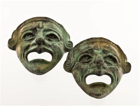 Bronze Greek Theatre Mask Ancient Greek Drama Actors Mask - Etsy