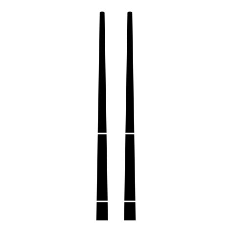 Chinese chopsticks icon black color illustration flat style simple image 5199927 Vector Art at ...