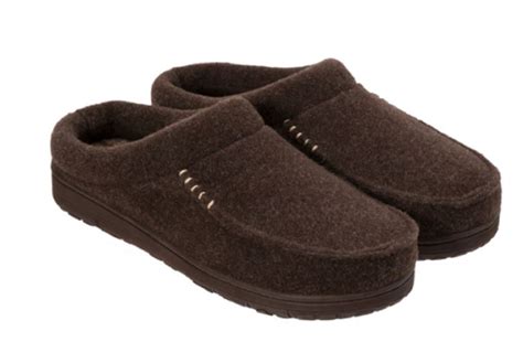 Dearfoams Men's Memory Foam Indoor/Outdoor Slippers (Brown, X-Large ...