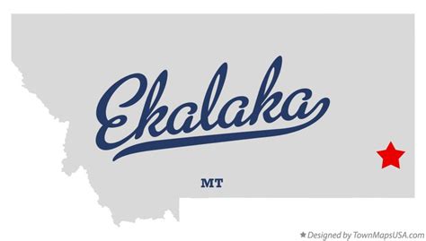 Map of Ekalaka, MT, Montana