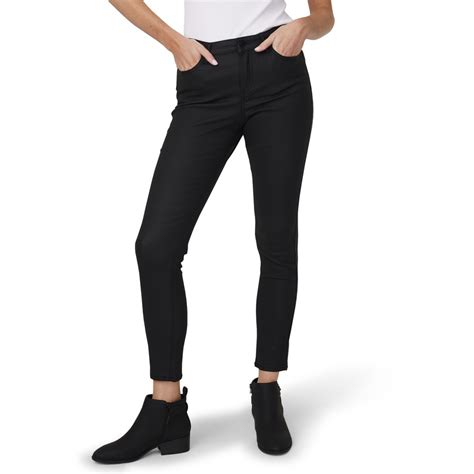 The 1964 Denim Company Women's Coated Jean - Black | BIG W