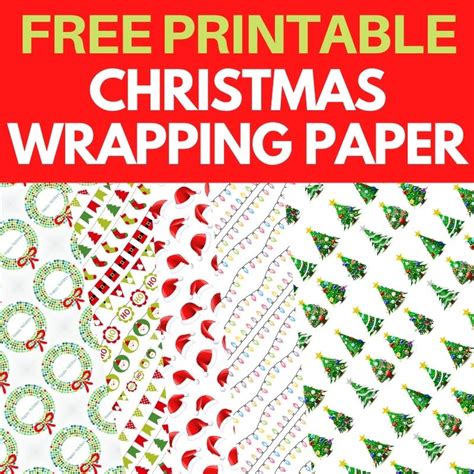 Christmas Printable Wrapping Paper - 20 FREE Designs | Parties Made Personal