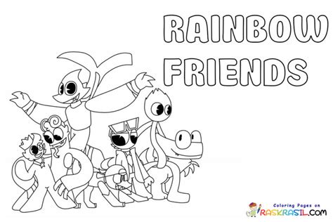 Rainbow Friends 2 Coloring Pages