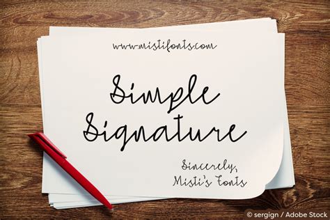 Simple Signature Font | Misti's Fonts | FontSpace