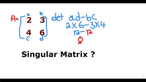 singular matrix Easy - YouTube