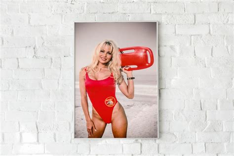 Pamela Anderson Baywatch Poster or Canvas, Man Cave Decor, Wall Art, Gift for Him - Etsy