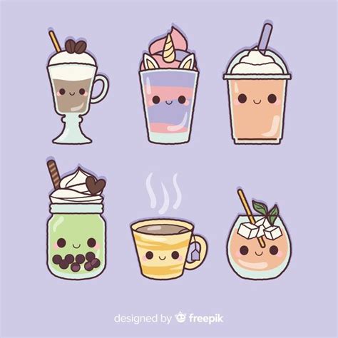 Cool Easy Kawaii Food Doodles - Perangkat Sekolah