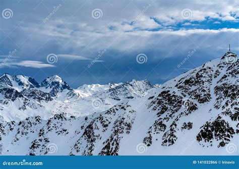 Ski Resort in the City of St. Moritz Stock Photo - Image of panoramic, european: 141032866