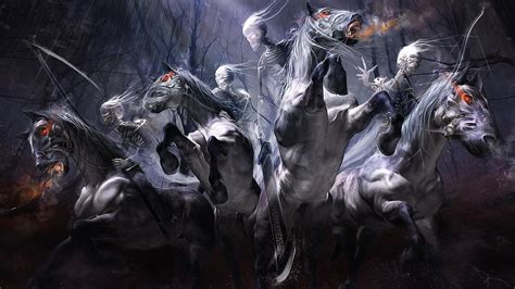 horses, spooky, sword, halloween, skeleton, fantasy, weapons, evil, forest, horror, creepy ...