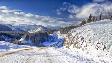 Snow Road Wallpapers - Wallpaper Cave