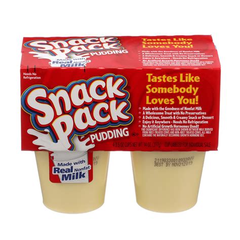 SNACK PACK VANILLA PUDDING 3.5 OZ | Conagra Foodservice